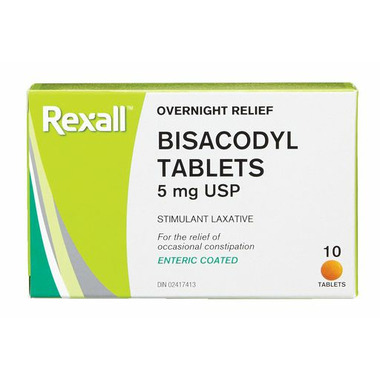 Bisacodyl 5mg Tablets 10's