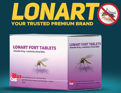 Artemether 40mg+ Lumefantrine 240mg Lonart Tablets 12's