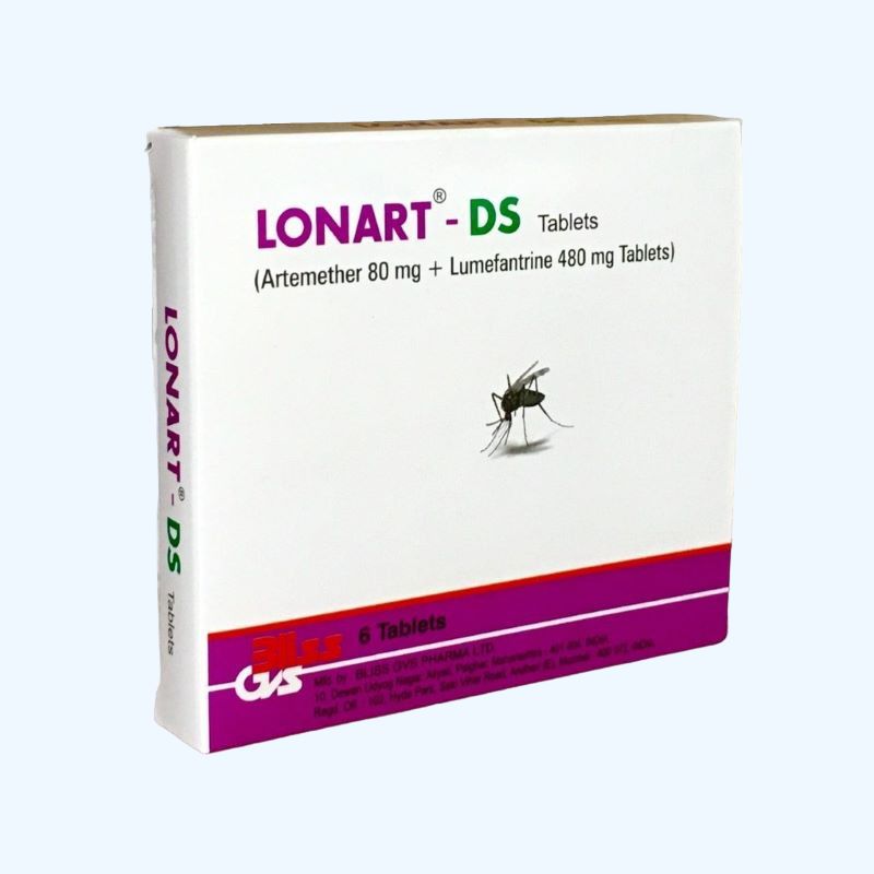 Artemether + Lumefantrine 80/480 Lonart‐DS Tablets 6's