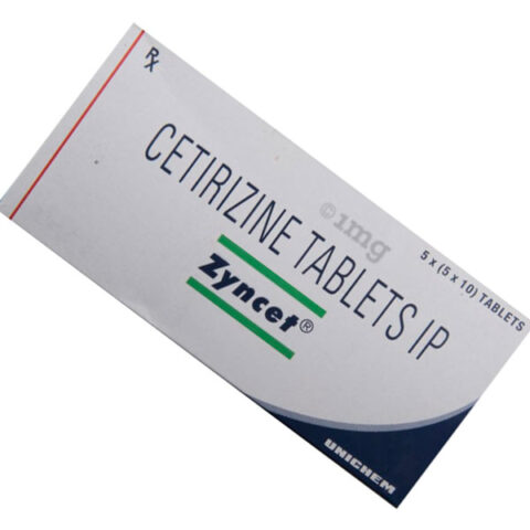 Cetrizine 10mg Zyncet Tablets 10's