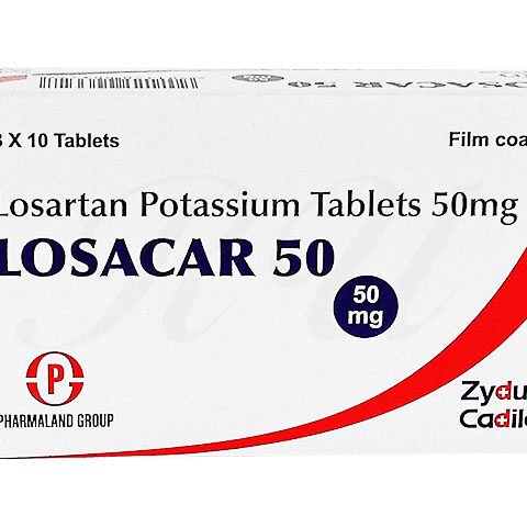Losartan 50mg Losacar Tablets 10's