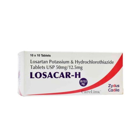 Losartan/Hydrochlorothiazide Losacar H 50/12.5mg Tablets 10's
