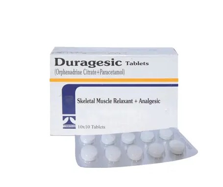 Paracetamol+Orphenadrine Duragesic Tablets 10's