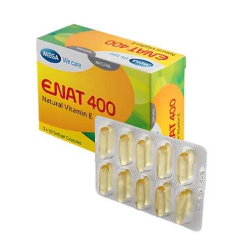 Natural Vitamin E Enat 400 Capsules 10's