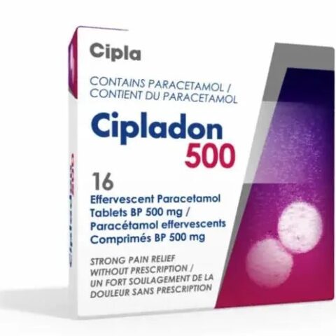 Paracetamol 500mg Cipladon Effervescent Tablets 16's