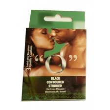 O Black Studded Condoms