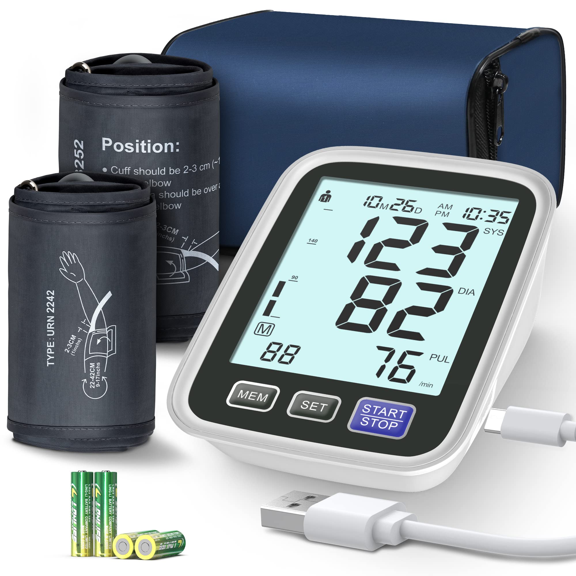 Automatic Digital Arm BP Cuff Home Machine Device