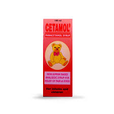 Paracetamol 120mg/5ml Cetamol syrup 100ml