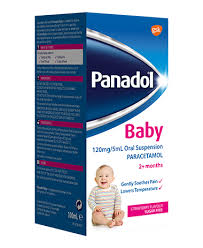 Paracetamol 120mg/5ml  Panadol baby Syrup