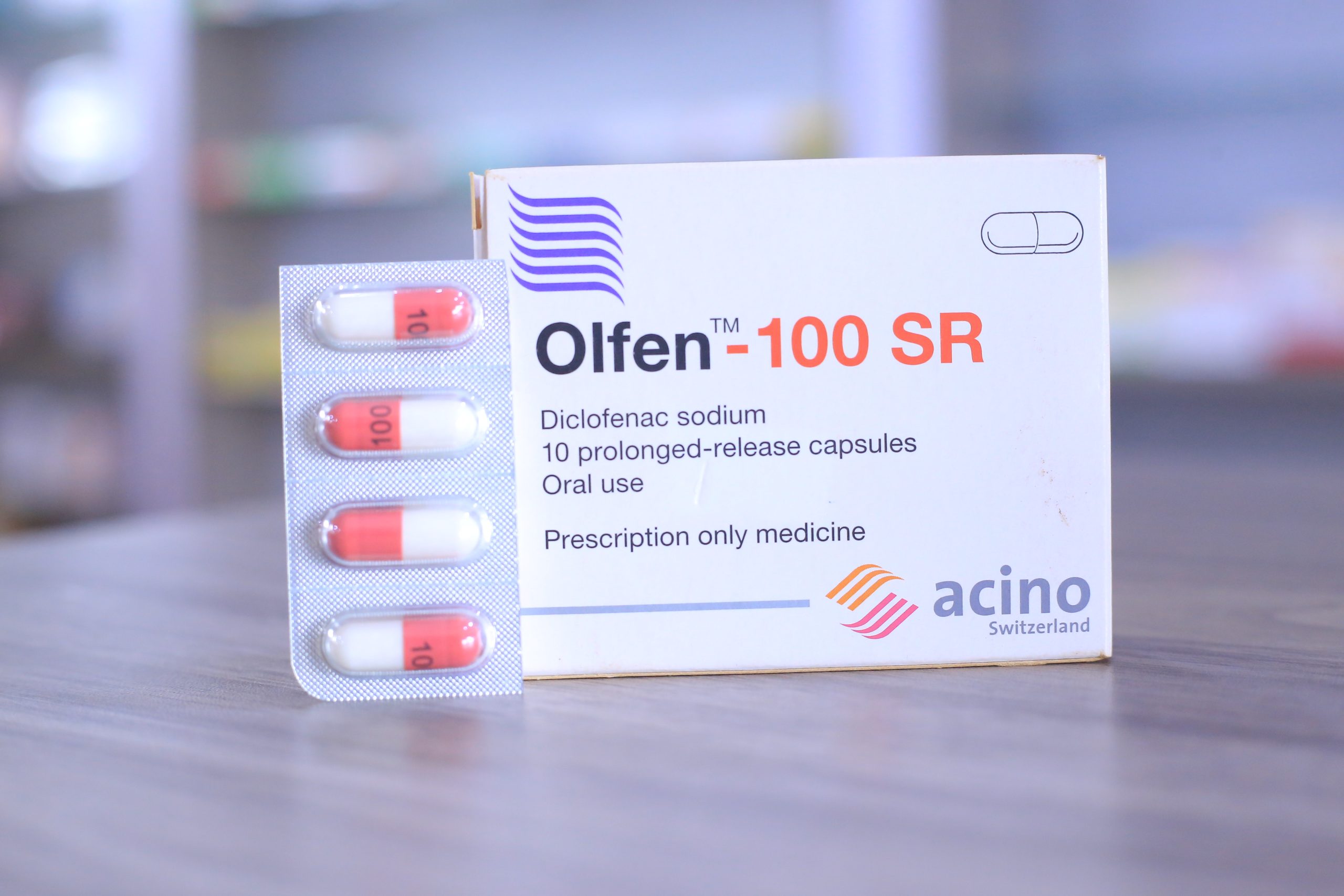 Diclofenac 100mg Olfen SR 10’s