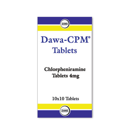 Chlorpheniramine Dawa- CPM 4mg tablets 10’s