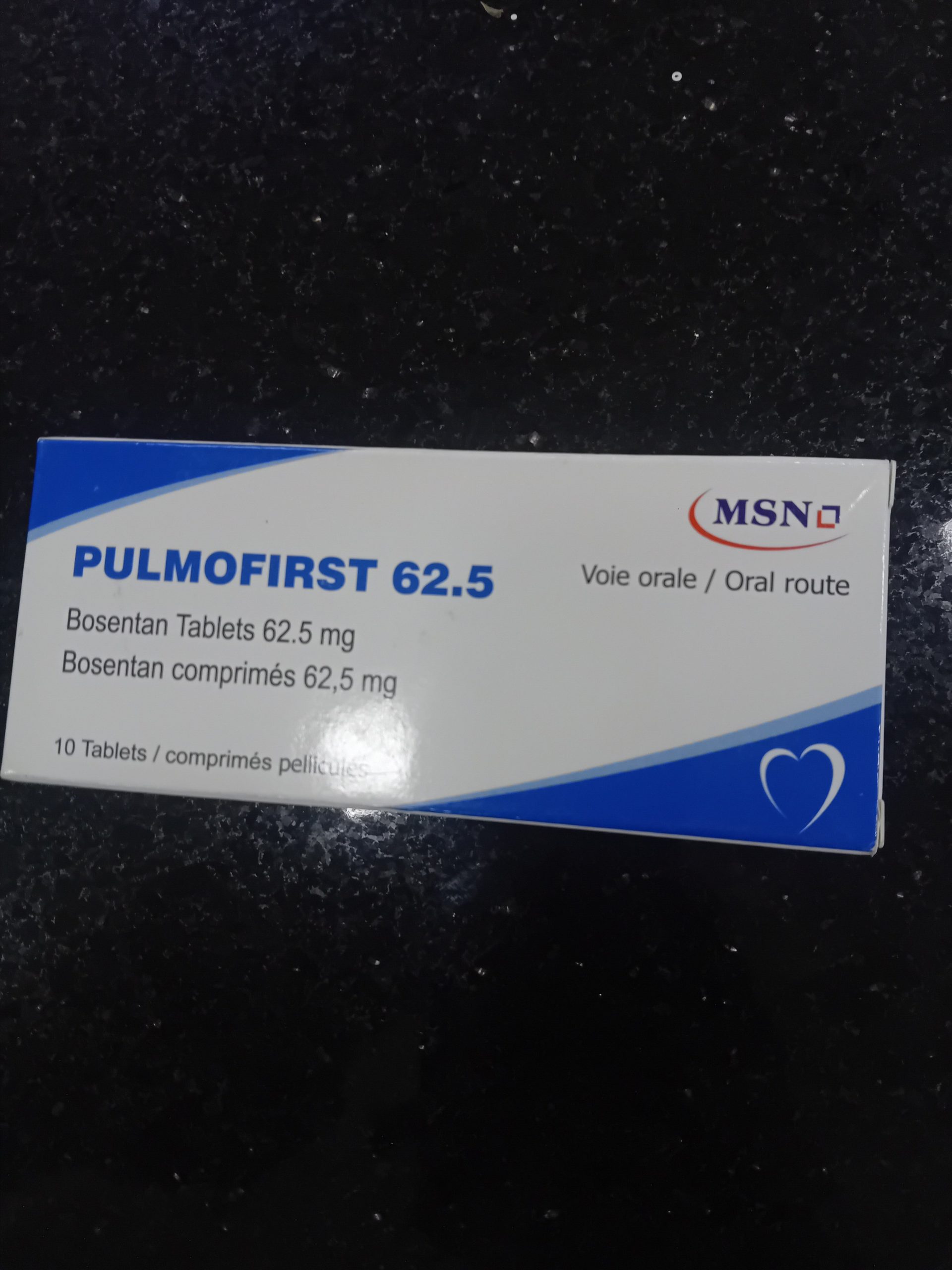 PULMOFIRST 62.5 per tab