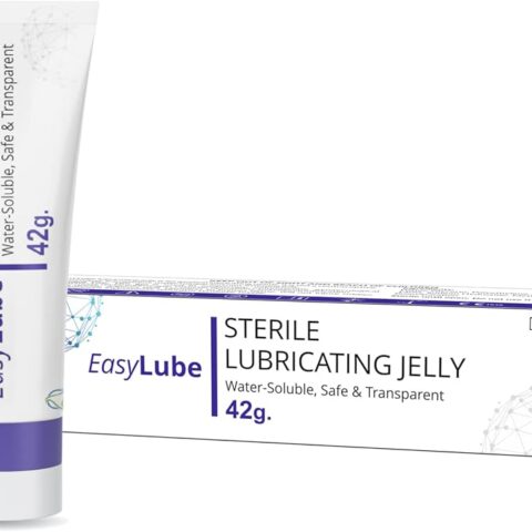 Sterile Lubricating Jelly, Water-Soluble, Safe & Transparent Tube with Easy-to-Use Flip Cap (42g - Pack of 1)