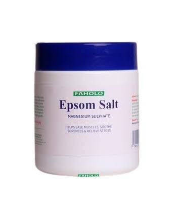 Faholo Epsom Salts – Magnesium Sulphate for Muscle Relaxation & Skin Exfoliation